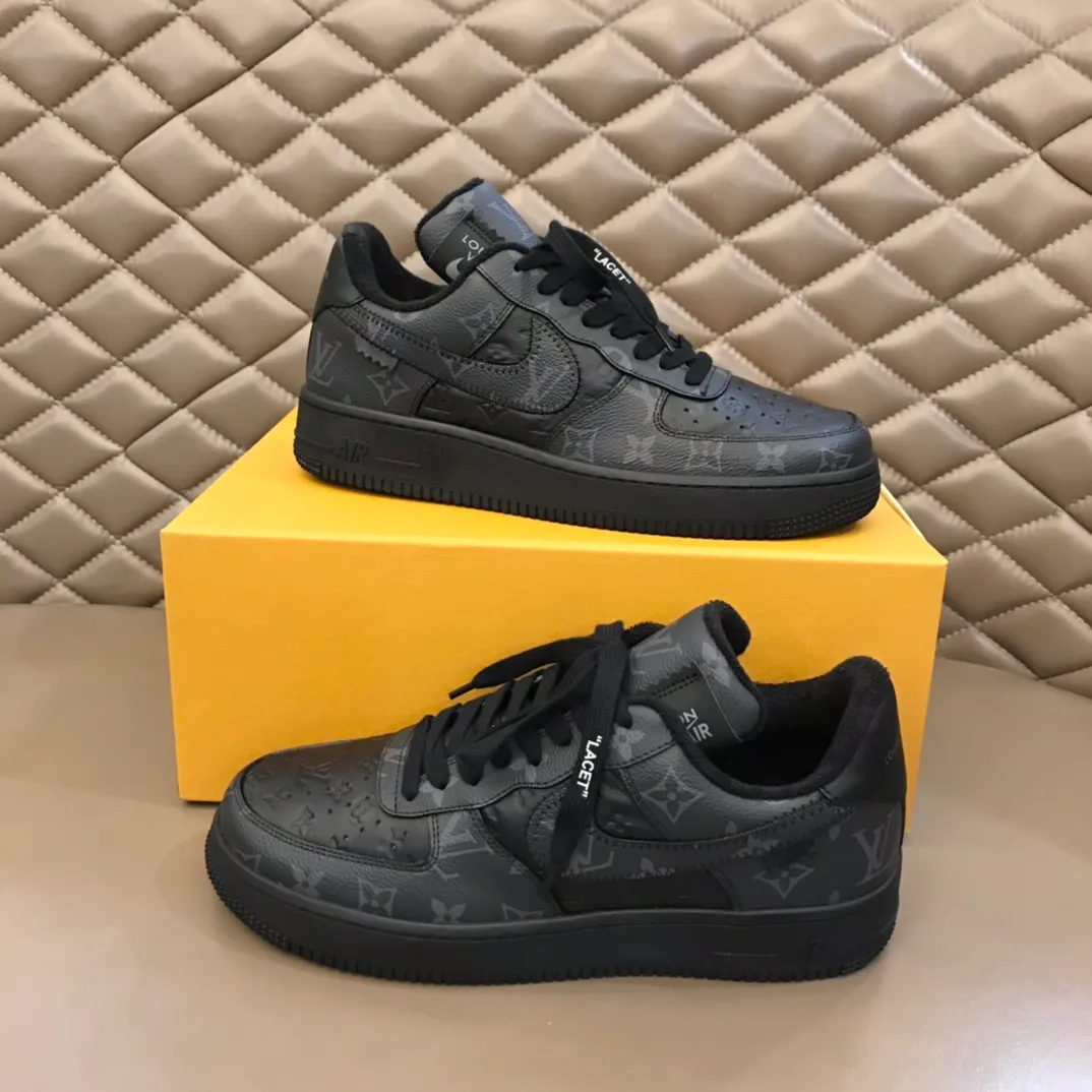 Men's shoes 💰p420 "*OUIS *UITTO*" x OFF-WHITE x Nike tripartite collaboration! Trendy and cool men's casual sports shoes with unrivaled color matching. The design idea basically continues the style of THE TEN. The Swoosh line and tongue label have a very familiar visual effect and are both fashionable and trendy! A must-have for fashionistas! The effect on your feet is absolutely stunning! (The original drawer packaging accessories are complete) Code number 38-45